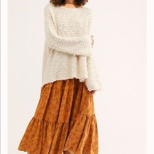 EUC Free People floral maxi skirt size small